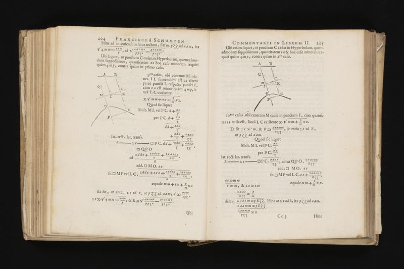 Geometria, à Renato Des Cartes, anno 1637 Gallicè edita; postea autem unà cum notis Florimondi de Beaune ... Gallicè conscriptis in Latinam linguam versa, & commentariis illustrata, operâ atque studio Francisci à Schooten ... Nunc demum ab eodem diligenter recognita, locupletioribus commentariis instructa, multisq́ue egregiis accessionibus, tam ad uberiorem explicationem, quàm ad ampliandam hujus geometriæ excellentiam facientibus, exornata, quorum omnium catalogum pagina versa exhibet