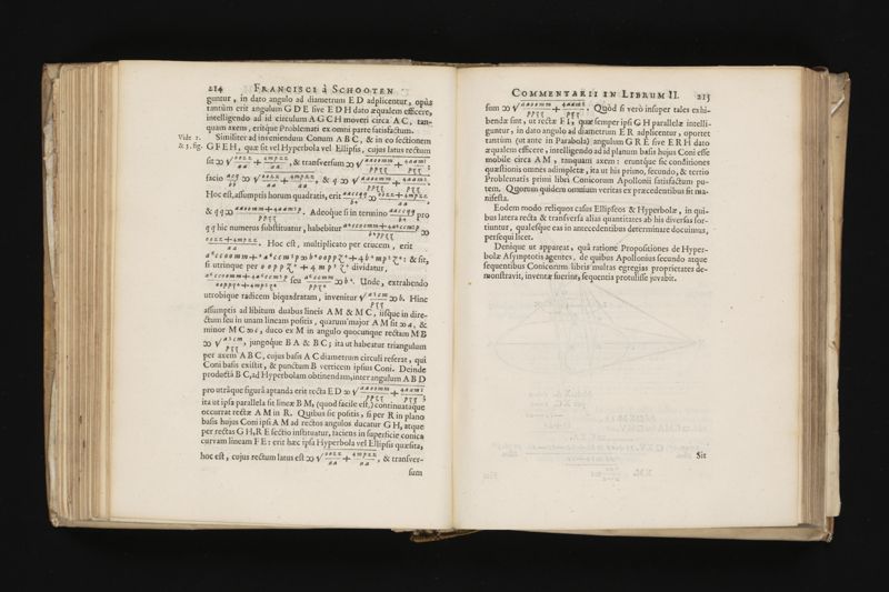Geometria, à Renato Des Cartes, anno 1637 Gallicè edita; postea autem unà cum notis Florimondi de Beaune ... Gallicè conscriptis in Latinam linguam versa, & commentariis illustrata, operâ atque studio Francisci à Schooten ... Nunc demum ab eodem diligenter recognita, locupletioribus commentariis instructa, multisq́ue egregiis accessionibus, tam ad uberiorem explicationem, quàm ad ampliandam hujus geometriæ excellentiam facientibus, exornata, quorum omnium catalogum pagina versa exhibet