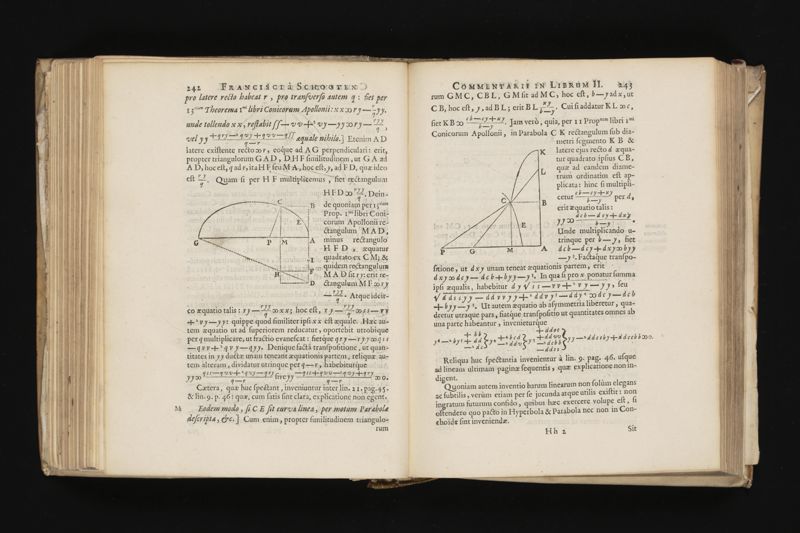 Geometria, à Renato Des Cartes, anno 1637 Gallicè edita; postea autem unà cum notis Florimondi de Beaune ... Gallicè conscriptis in Latinam linguam versa, & commentariis illustrata, operâ atque studio Francisci à Schooten ... Nunc demum ab eodem diligenter recognita, locupletioribus commentariis instructa, multisq́ue egregiis accessionibus, tam ad uberiorem explicationem, quàm ad ampliandam hujus geometriæ excellentiam facientibus, exornata, quorum omnium catalogum pagina versa exhibet