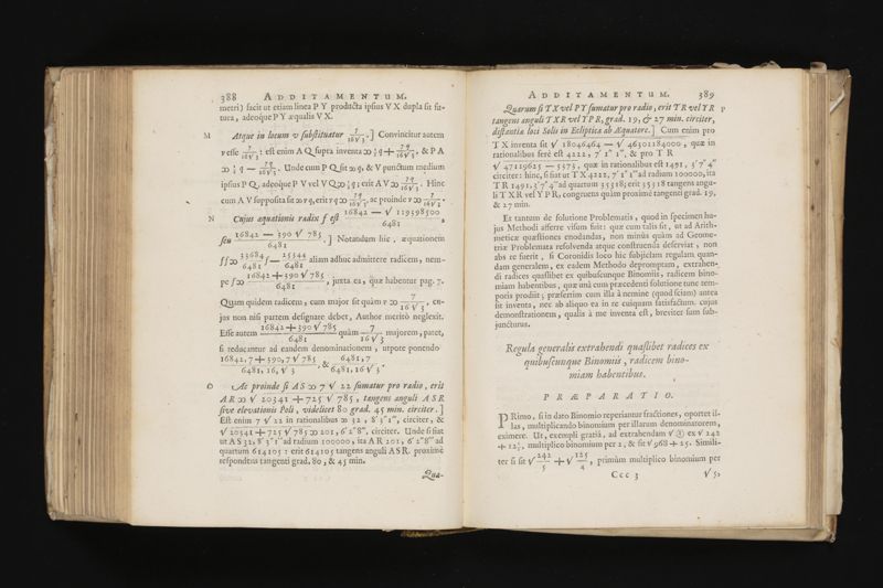 Geometria, à Renato Des Cartes, anno 1637 Gallicè edita; postea autem unà cum notis Florimondi de Beaune ... Gallicè conscriptis in Latinam linguam versa, & commentariis illustrata, operâ atque studio Francisci à Schooten ... Nunc demum ab eodem diligenter recognita, locupletioribus commentariis instructa, multisq́ue egregiis accessionibus, tam ad uberiorem explicationem, quàm ad ampliandam hujus geometriæ excellentiam facientibus, exornata, quorum omnium catalogum pagina versa exhibet