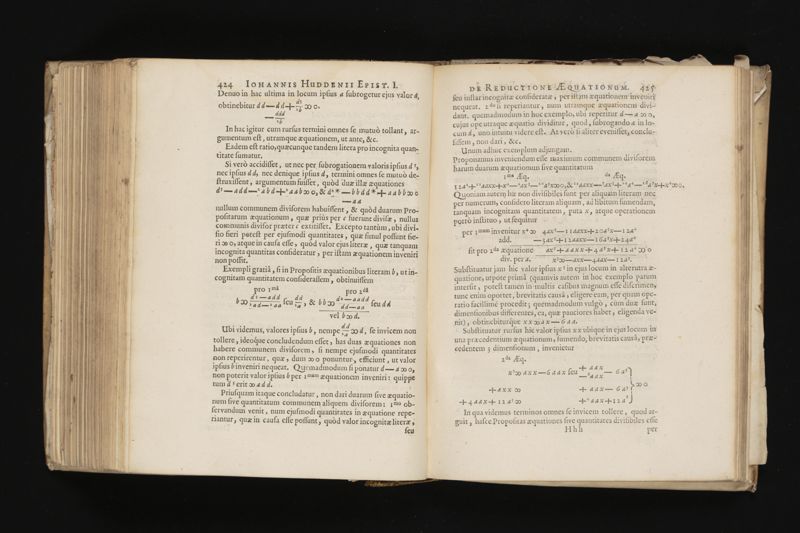 Geometria, à Renato Des Cartes, anno 1637 Gallicè edita; postea autem unà cum notis Florimondi de Beaune ... Gallicè conscriptis in Latinam linguam versa, & commentariis illustrata, operâ atque studio Francisci à Schooten ... Nunc demum ab eodem diligenter recognita, locupletioribus commentariis instructa, multisq́ue egregiis accessionibus, tam ad uberiorem explicationem, quàm ad ampliandam hujus geometriæ excellentiam facientibus, exornata, quorum omnium catalogum pagina versa exhibet