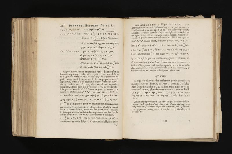 Geometria, à Renato Des Cartes, anno 1637 Gallicè edita; postea autem unà cum notis Florimondi de Beaune ... Gallicè conscriptis in Latinam linguam versa, & commentariis illustrata, operâ atque studio Francisci à Schooten ... Nunc demum ab eodem diligenter recognita, locupletioribus commentariis instructa, multisq́ue egregiis accessionibus, tam ad uberiorem explicationem, quàm ad ampliandam hujus geometriæ excellentiam facientibus, exornata, quorum omnium catalogum pagina versa exhibet