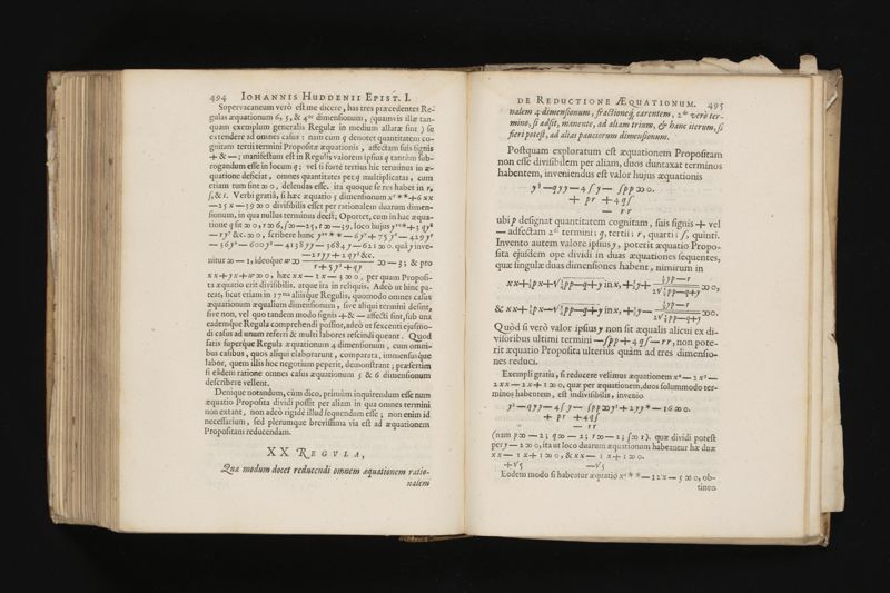 Geometria, à Renato Des Cartes, anno 1637 Gallicè edita; postea autem unà cum notis Florimondi de Beaune ... Gallicè conscriptis in Latinam linguam versa, & commentariis illustrata, operâ atque studio Francisci à Schooten ... Nunc demum ab eodem diligenter recognita, locupletioribus commentariis instructa, multisq́ue egregiis accessionibus, tam ad uberiorem explicationem, quàm ad ampliandam hujus geometriæ excellentiam facientibus, exornata, quorum omnium catalogum pagina versa exhibet