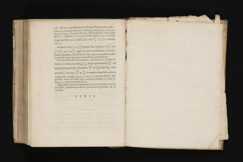 Geometria, à Renato Des Cartes, anno 1637 Gallicè edita; postea autem unà cum notis Florimondi de Beaune ... Gallicè conscriptis in Latinam linguam versa, & commentariis illustrata, operâ atque studio Francisci à Schooten ... Nunc demum ab eodem diligenter recognita, locupletioribus commentariis instructa, multisq́ue egregiis accessionibus, tam ad uberiorem explicationem, quàm ad ampliandam hujus geometriæ excellentiam facientibus, exornata, quorum omnium catalogum pagina versa exhibet
