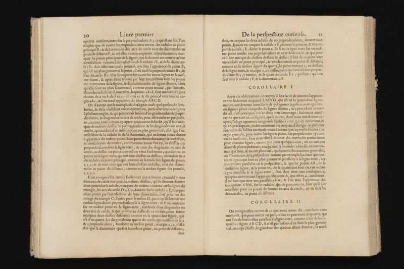 La perspective curieuse, ou, Magie artificiele des effets merveilleux. De l'optique, par la vision directe. La catoptrique, par la reflexion des miroirs plats, cylindriques & coniques. La dioptrique, par la refraction des crystaux. ... Oeuure tres-vtile aux peintres, architectes, graueurs, sculpteurs, & à tous autres qui se seruent du dessein en leurs ouurages