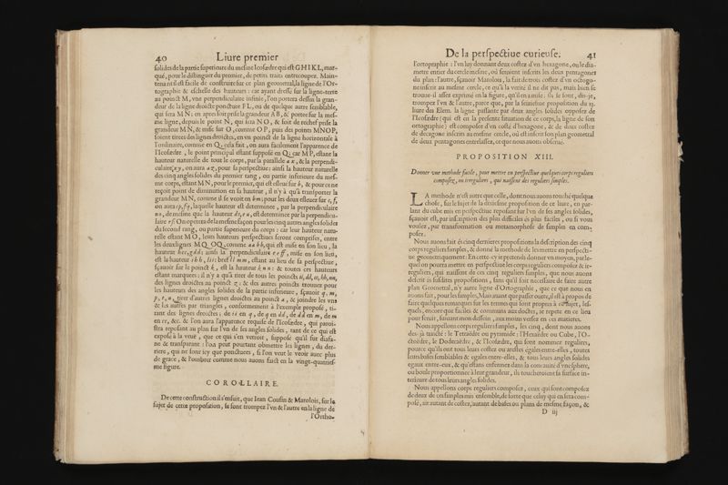 La perspective curieuse, ou, Magie artificiele des effets merveilleux. De l'optique, par la vision directe. La catoptrique, par la reflexion des miroirs plats, cylindriques & coniques. La dioptrique, par la refraction des crystaux. ... Oeuure tres-vtile aux peintres, architectes, graueurs, sculpteurs, & à tous autres qui se seruent du dessein en leurs ouurages