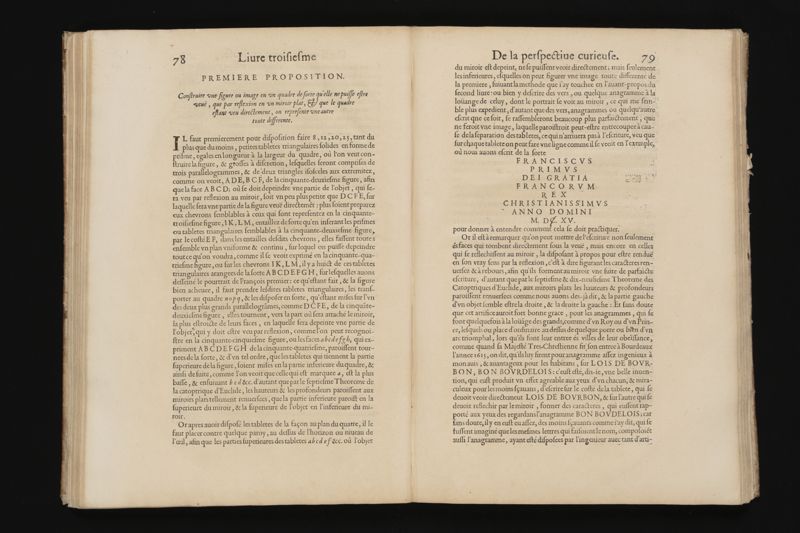 La perspective curieuse, ou, Magie artificiele des effets merveilleux. De l'optique, par la vision directe. La catoptrique, par la reflexion des miroirs plats, cylindriques & coniques. La dioptrique, par la refraction des crystaux. ... Oeuure tres-vtile aux peintres, architectes, graueurs, sculpteurs, & à tous autres qui se seruent du dessein en leurs ouurages