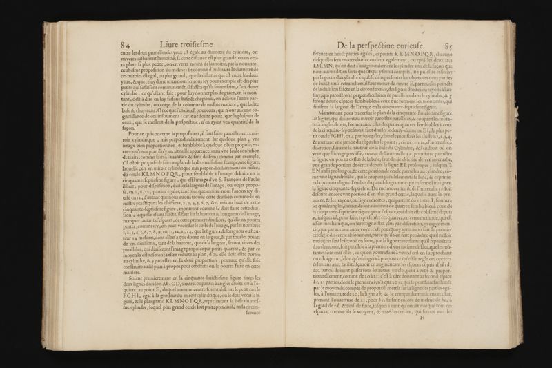 La perspective curieuse, ou, Magie artificiele des effets merveilleux. De l'optique, par la vision directe. La catoptrique, par la reflexion des miroirs plats, cylindriques & coniques. La dioptrique, par la refraction des crystaux. ... Oeuure tres-vtile aux peintres, architectes, graueurs, sculpteurs, & à tous autres qui se seruent du dessein en leurs ouurages