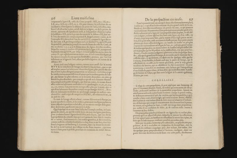 La perspective curieuse, ou, Magie artificiele des effets merveilleux. De l'optique, par la vision directe. La catoptrique, par la reflexion des miroirs plats, cylindriques & coniques. La dioptrique, par la refraction des crystaux. ... Oeuure tres-vtile aux peintres, architectes, graueurs, sculpteurs, & à tous autres qui se seruent du dessein en leurs ouurages