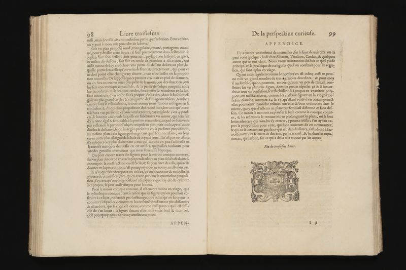 La perspective curieuse, ou, Magie artificiele des effets merveilleux. De l'optique, par la vision directe. La catoptrique, par la reflexion des miroirs plats, cylindriques & coniques. La dioptrique, par la refraction des crystaux. ... Oeuure tres-vtile aux peintres, architectes, graueurs, sculpteurs, & à tous autres qui se seruent du dessein en leurs ouurages