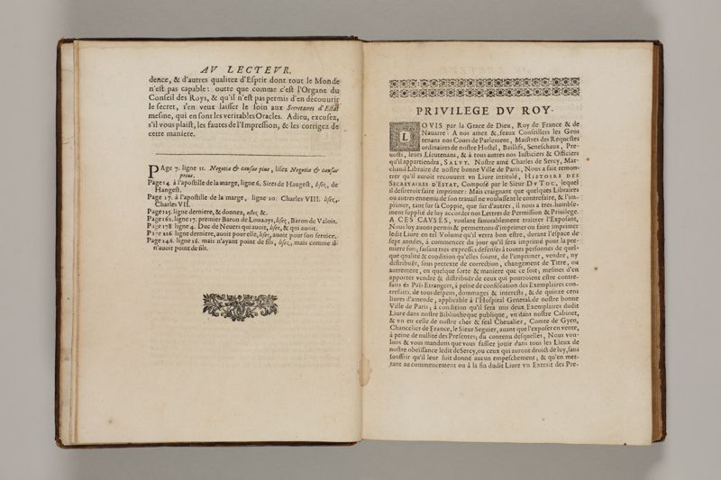 Histoire des secretaires d'estat, contenant l'origine, le progrès, et l'etablissement de levrs charges, auec les eloges, les armes, blasons, & genealogies de tous ceux qui les ont possedées jusqu'à present