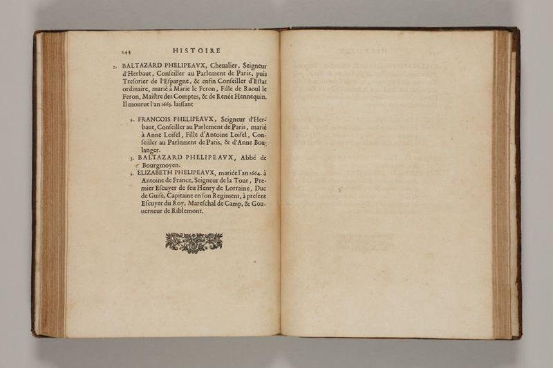 Histoire des secretaires d'estat, contenant l'origine, le progrès, et l'etablissement de levrs charges, auec les eloges, les armes, blasons, & genealogies de tous ceux qui les ont possedées jusqu'à present