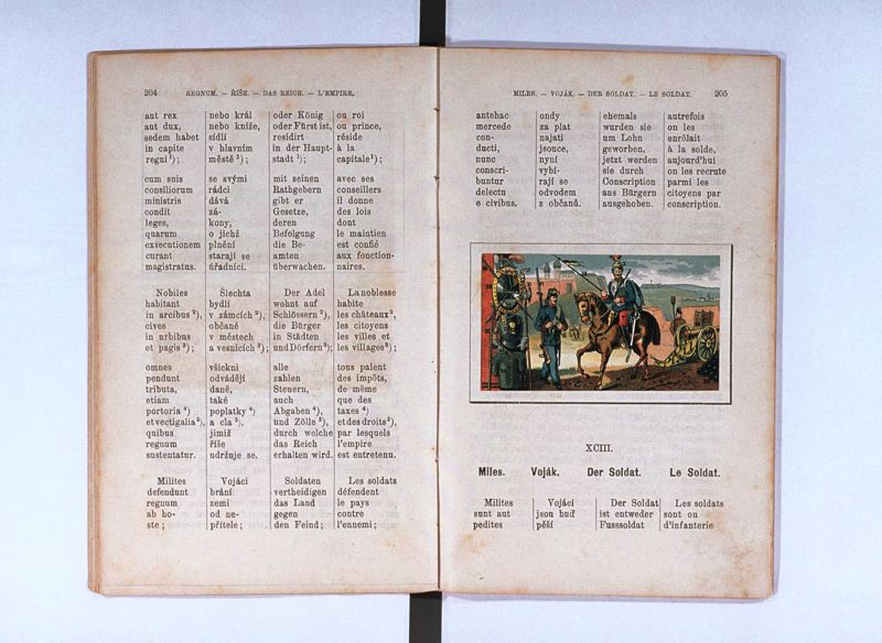 Joan. Amos. Comenii Orbis pictus ; Svět v obrazých ; Die Welt in Bildern ; Le monde en tableaux