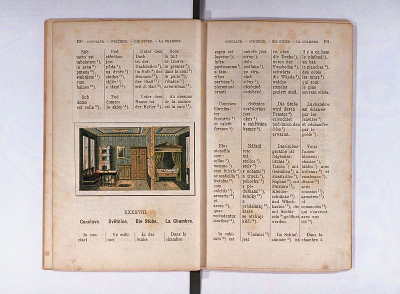 Joan. Amos. Comenii Orbis pictus ; Svět v obrazých ; Die Welt in Bildern ; Le monde en tableaux