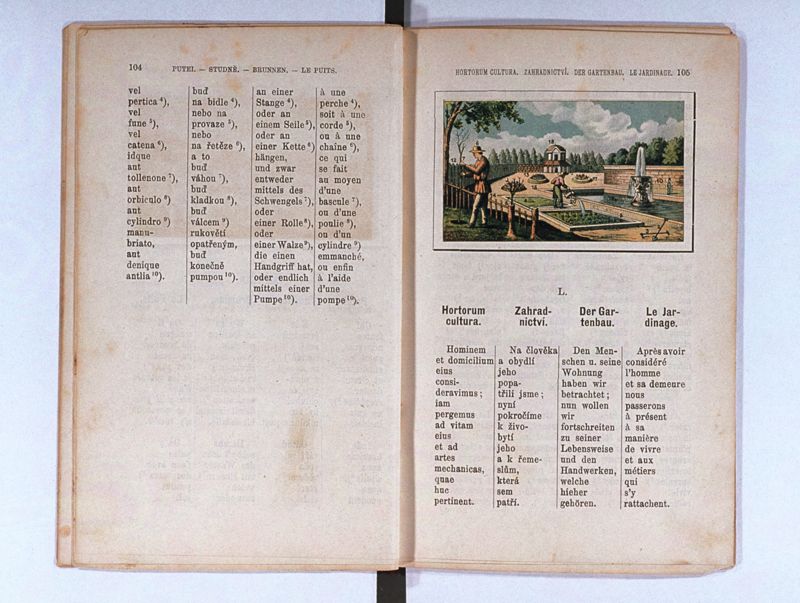 Joan. Amos. Comenii Orbis pictus ; Svět v obrazých ; Die Welt in Bildern ; Le monde en tableaux