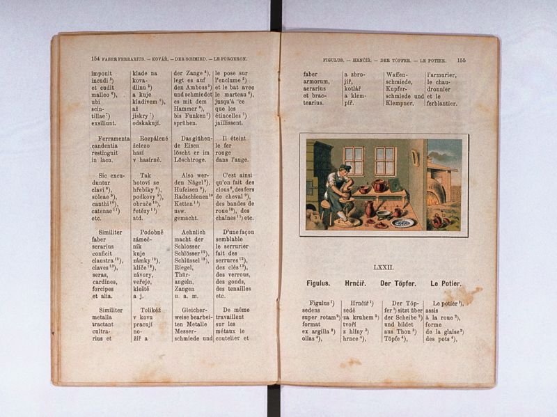 Joan. Amos. Comenii Orbis pictus ; Svět v obrazých ; Die Welt in Bildern ; Le monde en tableaux