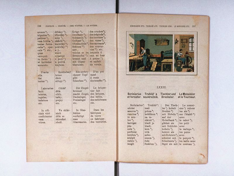 Joan. Amos. Comenii Orbis pictus ; Svět v obrazých ; Die Welt in Bildern ; Le monde en tableaux
