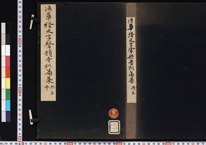 法華經文字聲韻音訓篇集 , 上 · University of Tsukuba Digital