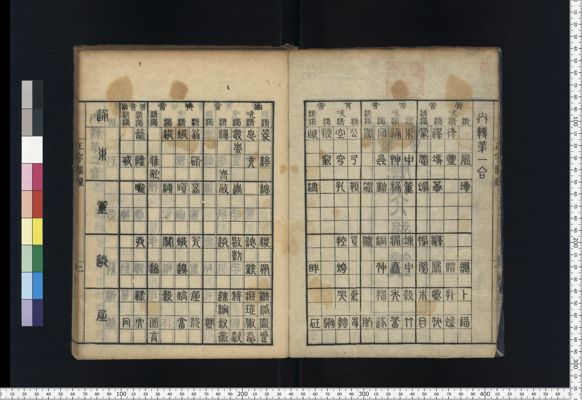 重校正字磨光韻鏡 · University of Tsukuba Digital Collections · 筑波大学デジタルコレクション  -Tulips DC-