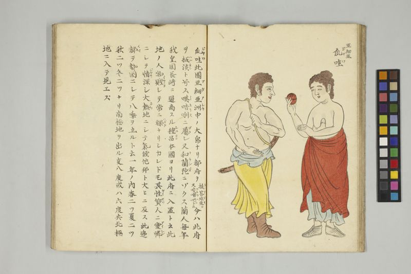 外蕃容貌圖画 , 乾