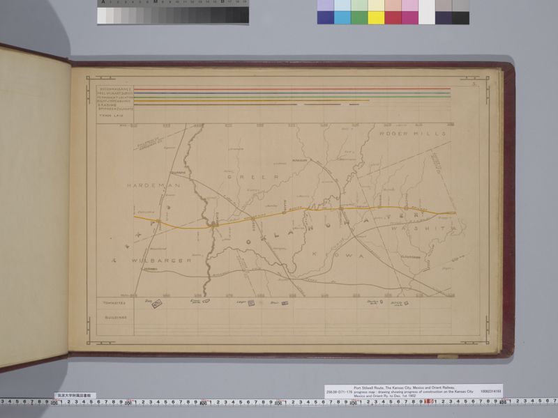 Port Stilwell Route, The Kansas City, Mexico and Orient Railway, progress map : drawing showing progress of construction on the Kansas City Mexico and Orient Ry. to Dec. 1st 1902