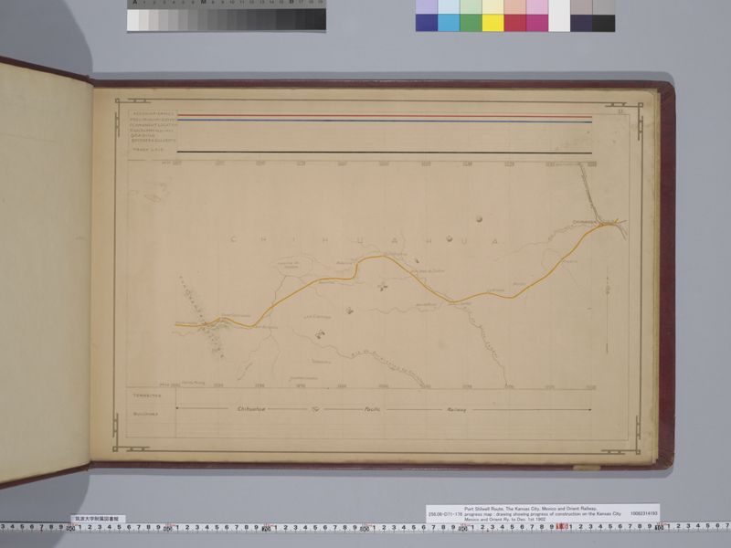 Port Stilwell Route, The Kansas City, Mexico and Orient Railway, progress map : drawing showing progress of construction on the Kansas City Mexico and Orient Ry. to Dec. 1st 1902