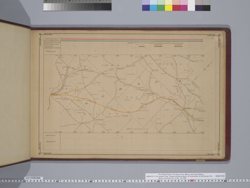 Port Stilwell Route, The Kansas City, Mexico and Orient Railway, progress map : drawing showing progress of construction on the Kansas City Mexico and Orient Ry. to Dec. 1st 1902